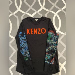 Boys Kenzo Long Sleeve Shirt, Size- 14a, Color- Black